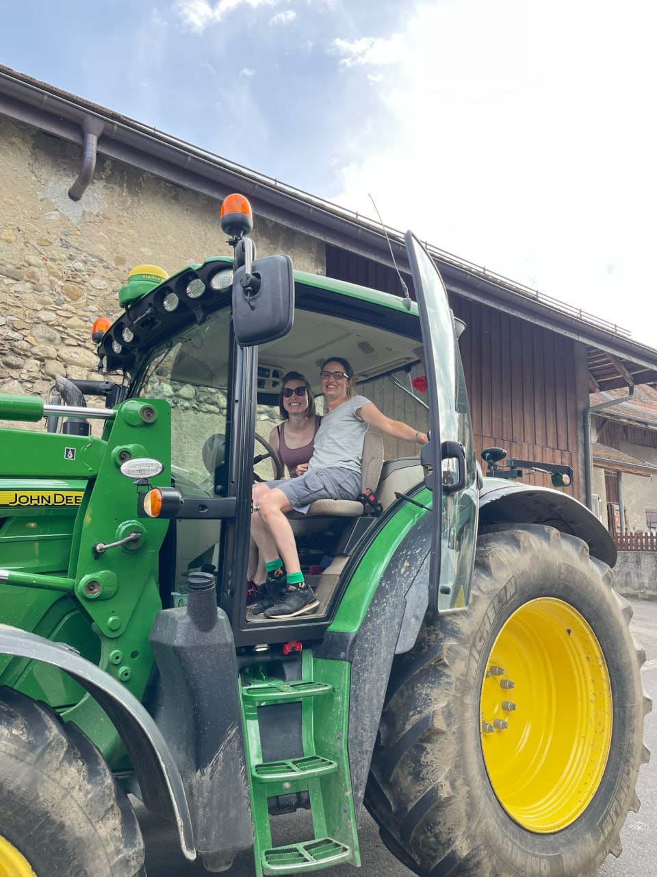 Tracteur avec Delphine